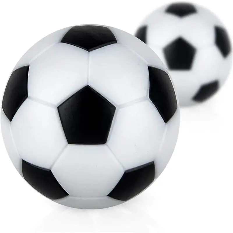 

10 Pieces 32mm Black White Socer Ball For Entertainment Flexible Trained Relaxed Kids Small Socer Ball Mini Table Football Balls