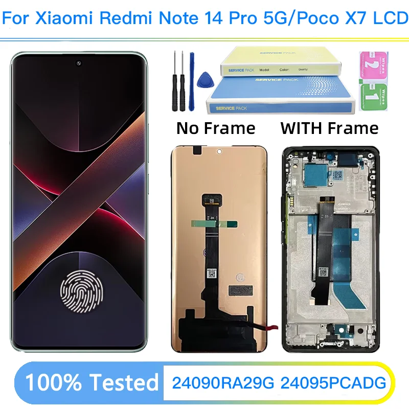 667-amoled-xiaomi-redmi-注-14-プロ-5-グラム-24090ra29g-ディスプレイタッチスクリーンデジタイザポコ-x7-24095pcadg-ディスプレイ