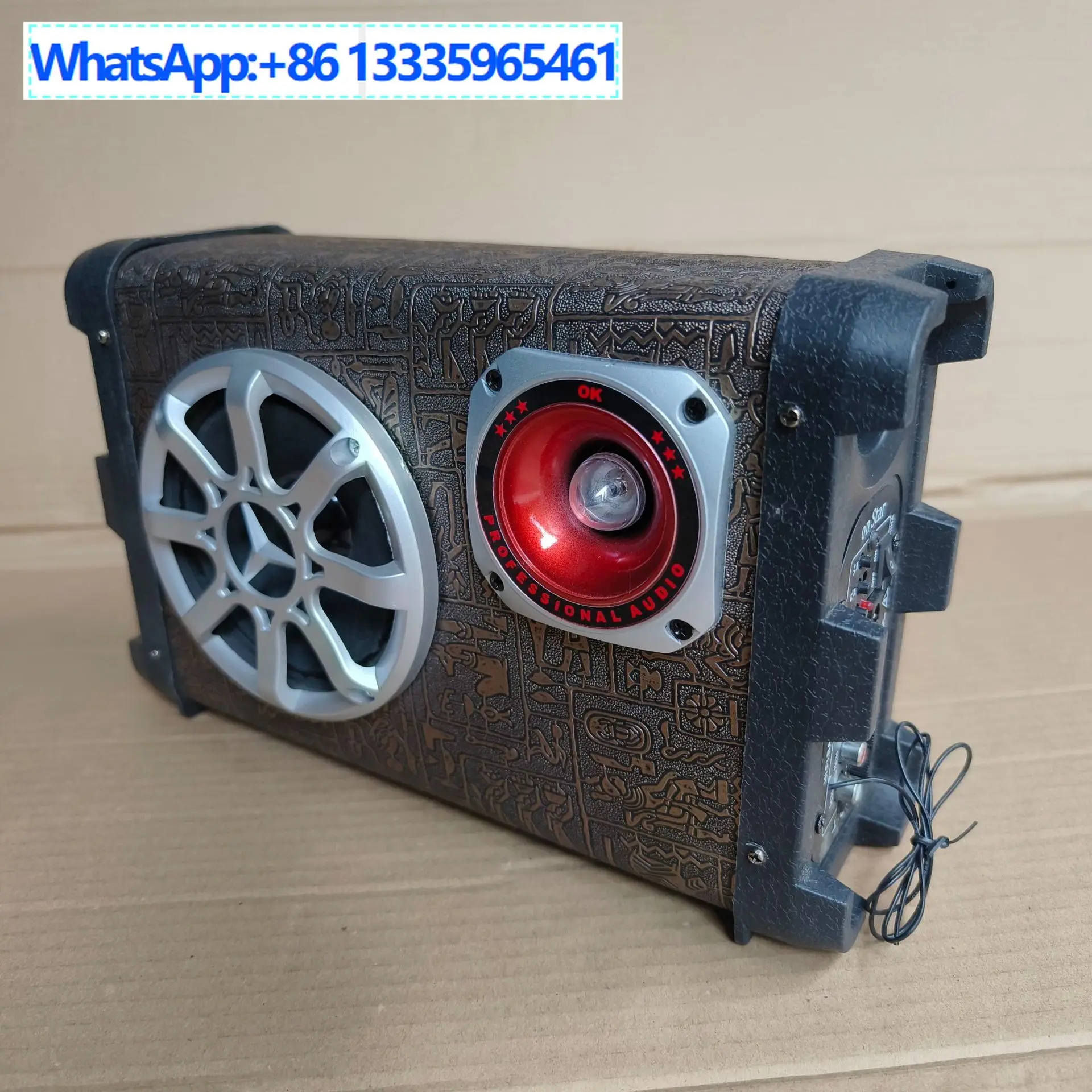 

Квадратный шкаф, 5-дюймовый динамик 12 В, 220 В, аудио Bluetooth, аудиокарта, сабвуфер, квадратный автомобильный динамик Bluetooth