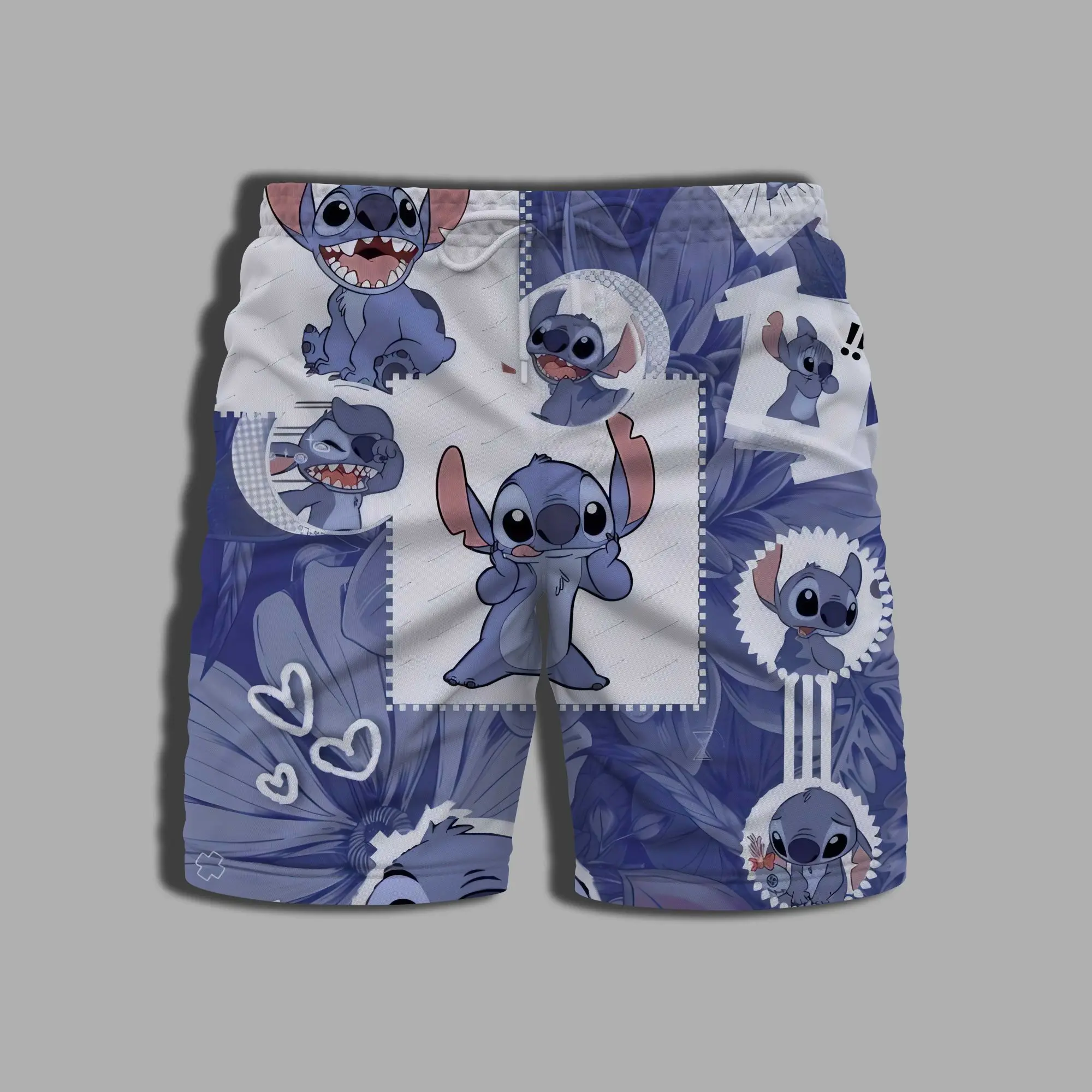 Pantalones cortos de baño para hombre, Bañador con estampado de Disney, ropa de playa, gimnasio, Verano