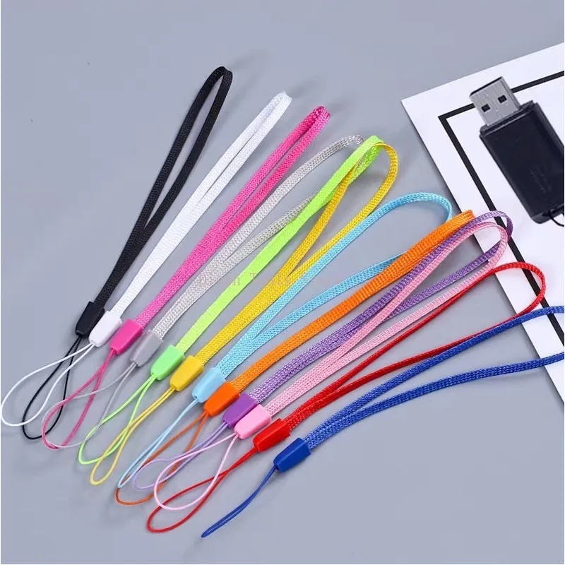 Colorful Lanyard Strap Nylon Hand Wrist Straps Lanyard Use for Mobile Phone Water Cup Keychain USB Flash Drive image 5