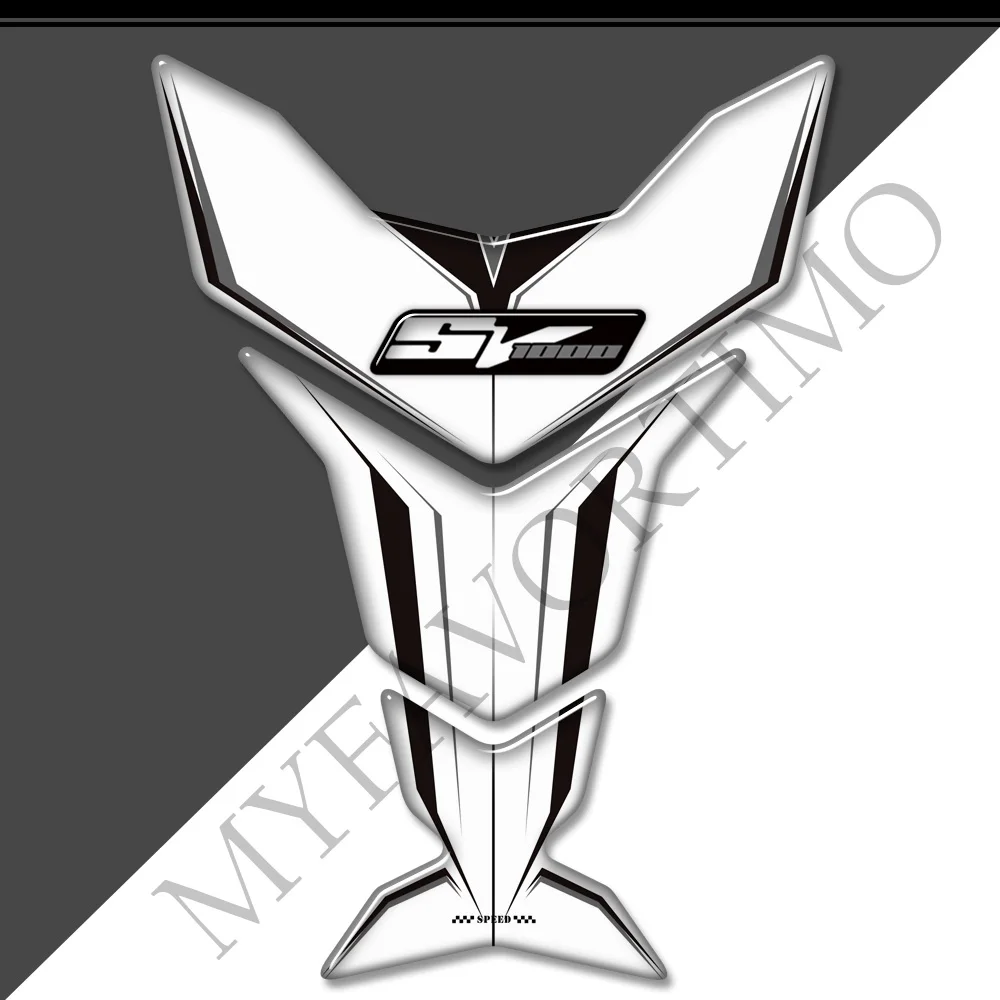 For Suzuki SV1000 SV Motorcycle Fuel Tank Knee Protector 3D Fishbone Stickers for Enhanced Protection And Customization