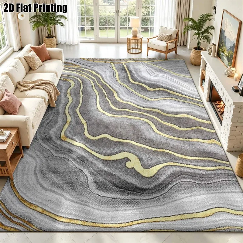 Luxury Marble Agate Printed Carpet Large Area Floor Rug for Living Room Hallway Villa Indoor Home Decor Christmas New Year