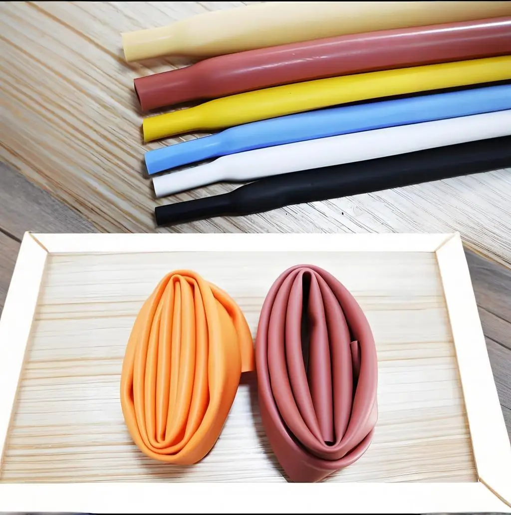 1.7:1 Silicone heat shrink tubing 0.8mm~30mm DIY wire protector sheath heat shrink cable sleeve 1/5M