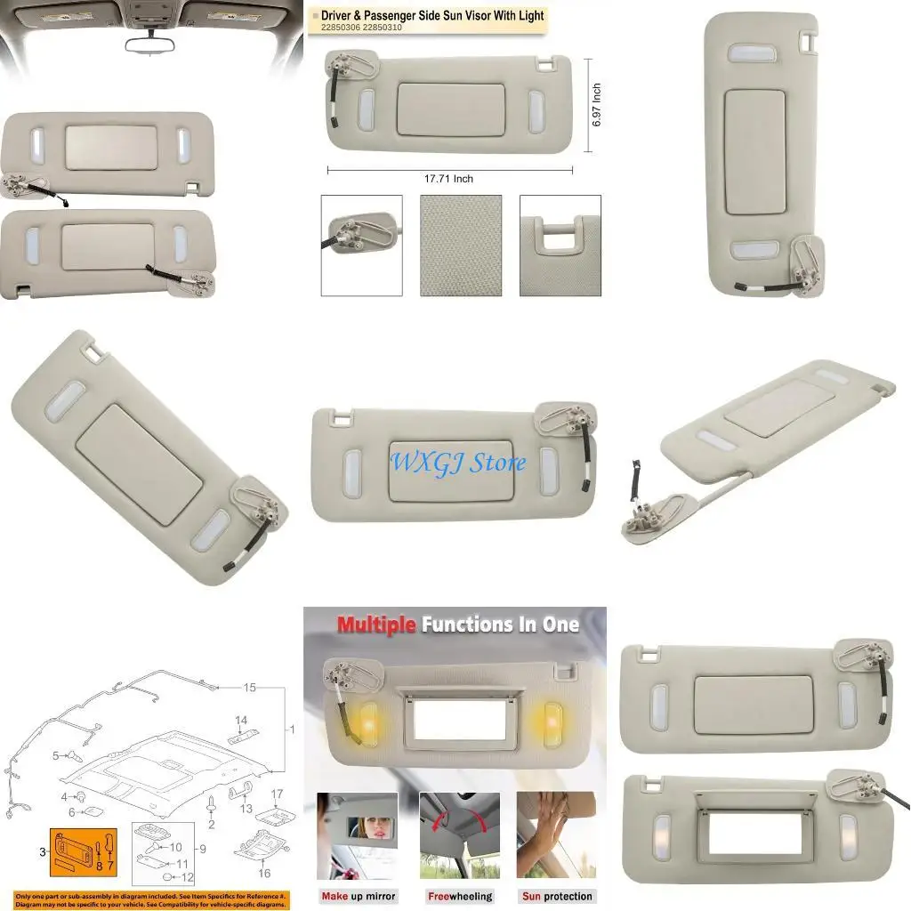 

37JE Sun Visors на 2007-2014 гг. Заменить 22850310 22850303