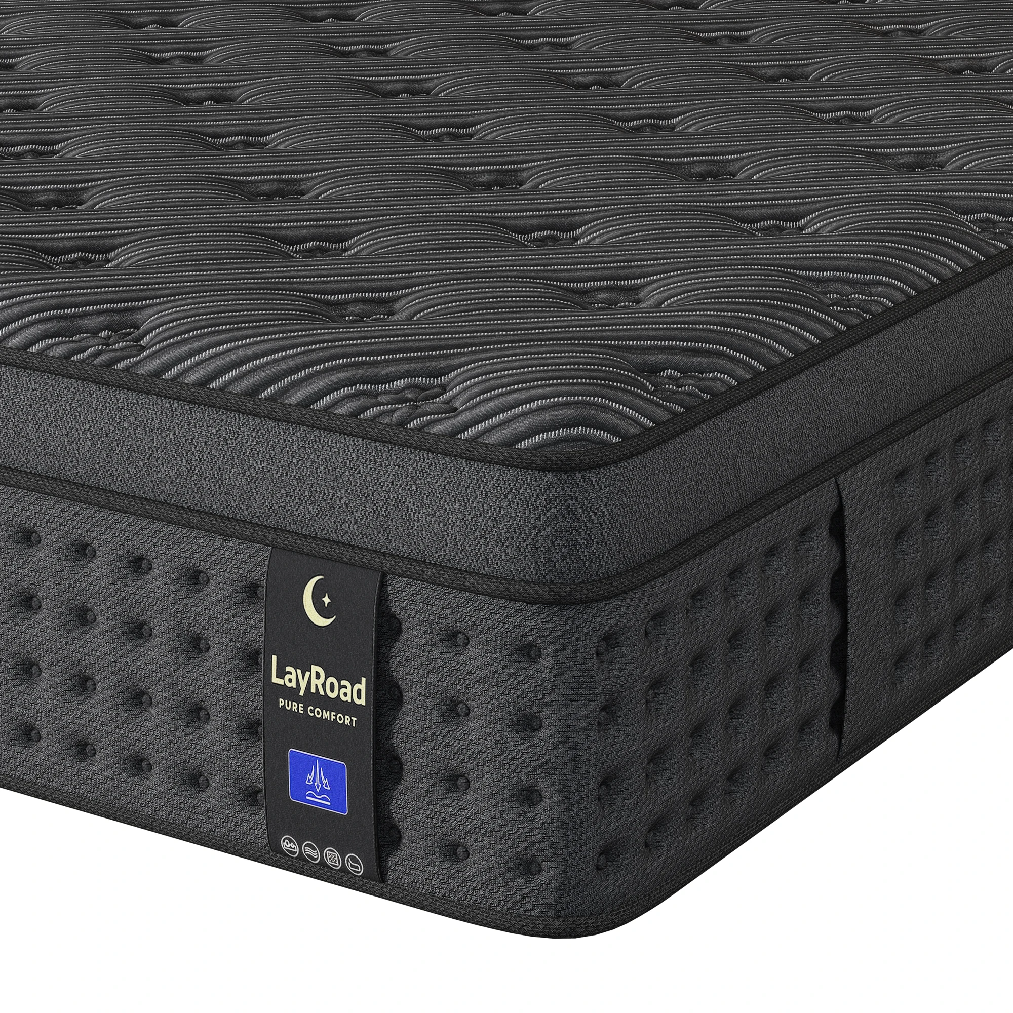 12"14"Twin Full Queen King Size Mattress in a Box Hybrid Spring Memory Foam,Euro Top Mattresses Medium Firm for Motion Isolat