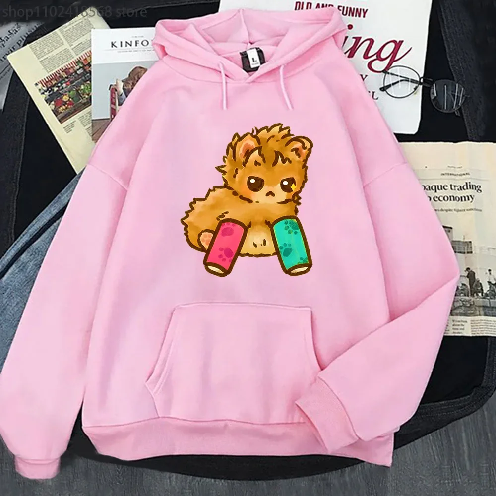 Cute Cartoon Tater Tot Cat Hoodies Kawaii Animal Print Sweatshirt Women Clothes Autumn Winter Pullover Unisex Y2k Streetwear Men