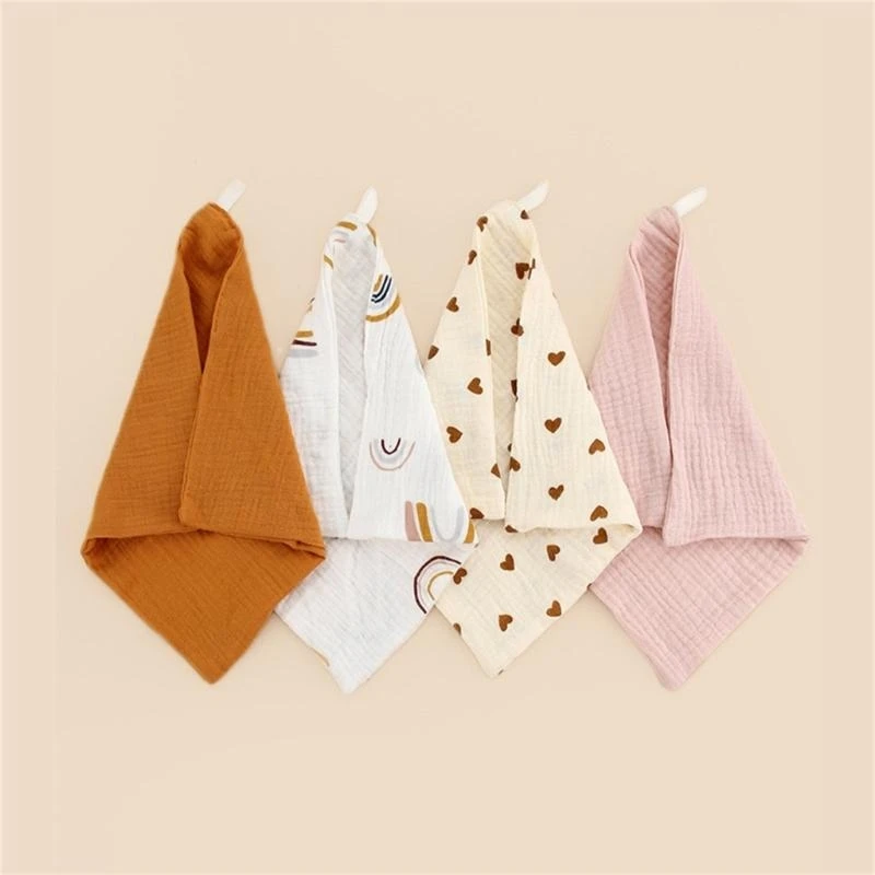 J15U 5 قطعة منشفة لعاب الأطفال منشفة الوجه مناشف لحديثي الولادة منديل تنفس مربع منشفة التمريض إمدادات الطفل الطفل مسح #4