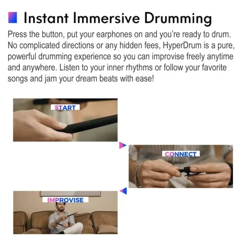 

Top-ranking Products Hyperdrum Somatosensory Virtual Drum Kit Smart Portable Musical Instrument