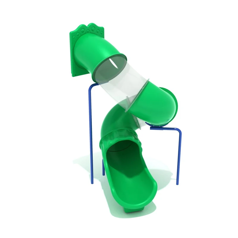 

Children's playground equipment Open spiral plastic LLDPE S-type slide