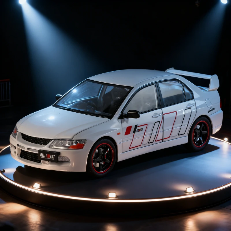 1:24 لانسر EVO IX EVO9 سبيكة نموذج سيارة لعبة Diecasts صب معدني التراجع الصوت والضوء سيارات لعب للأطفال مركبة #1
