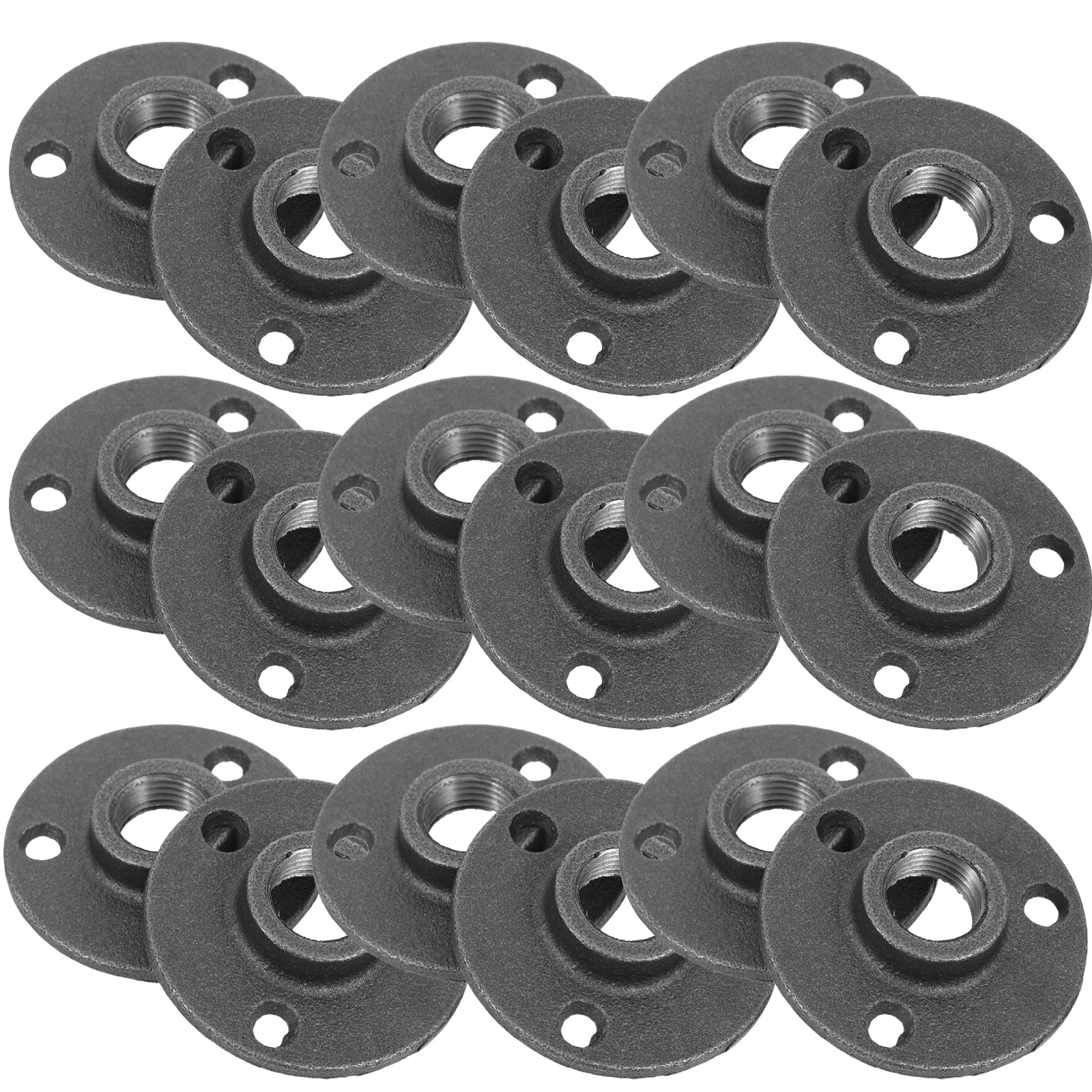 

20pcs Flange Base Fittings Cast Iron Floor Flanges Water Pipe Galvanized Industrial Pipe Decor Practical Flange Fixed Base