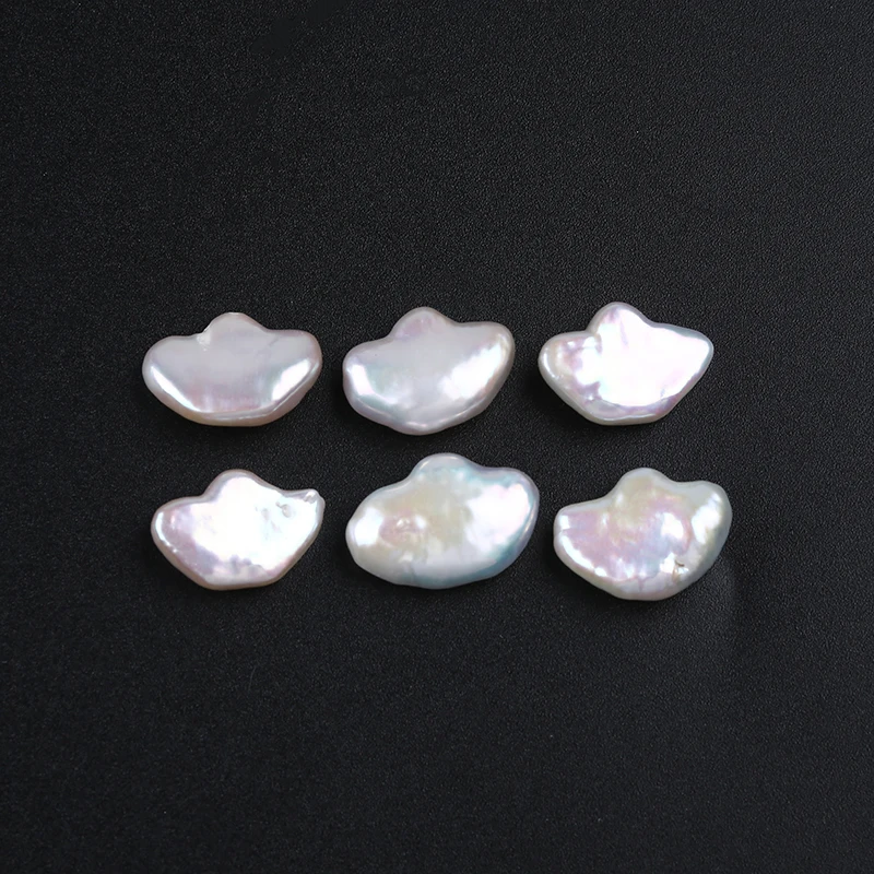 11-12mm AAA natural white real loose freshwater ingot shape baroque pearl beads