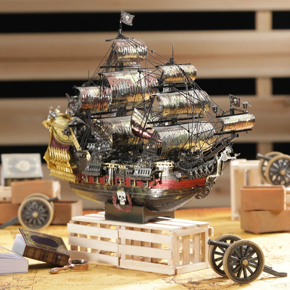 Piececool 3D メタルパズル アン女王の復讐 ジグソー 海賊船 DIY