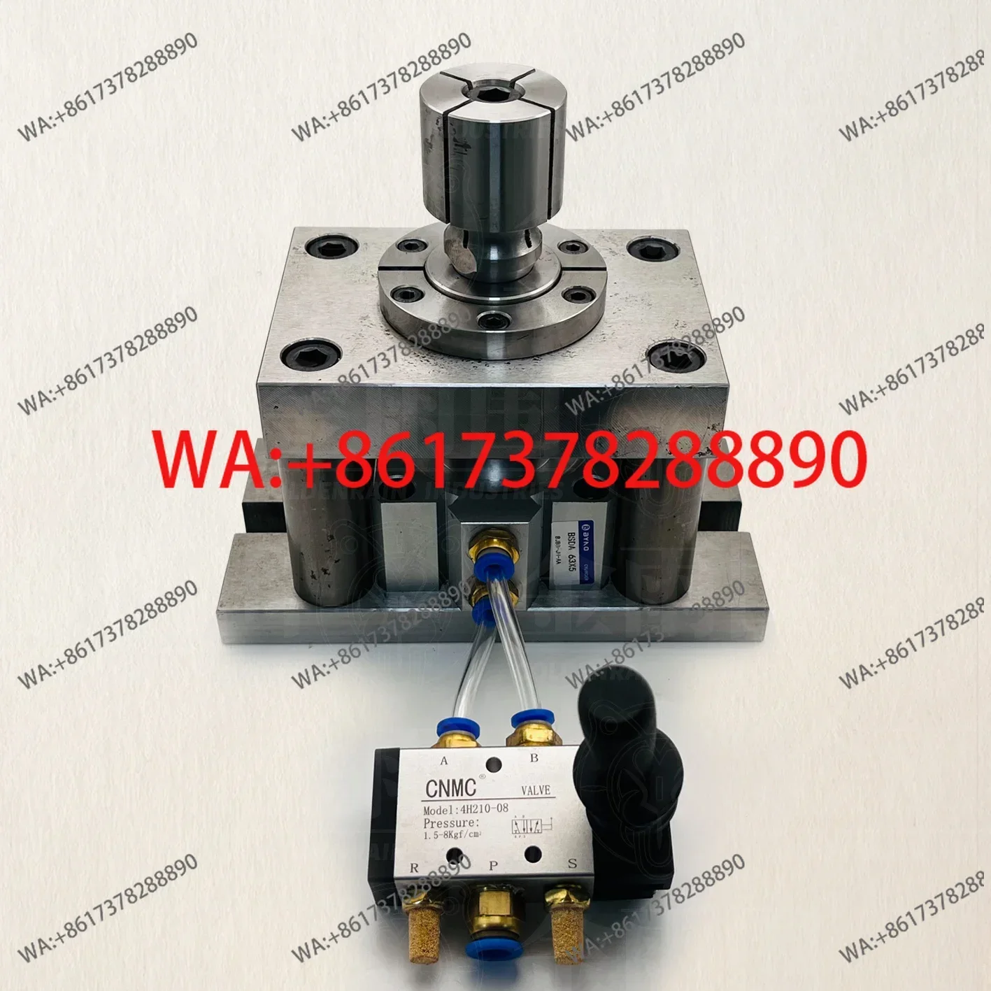 CNC computerized gong machining center special inner support tooling pneumatic base for engraving machine one station