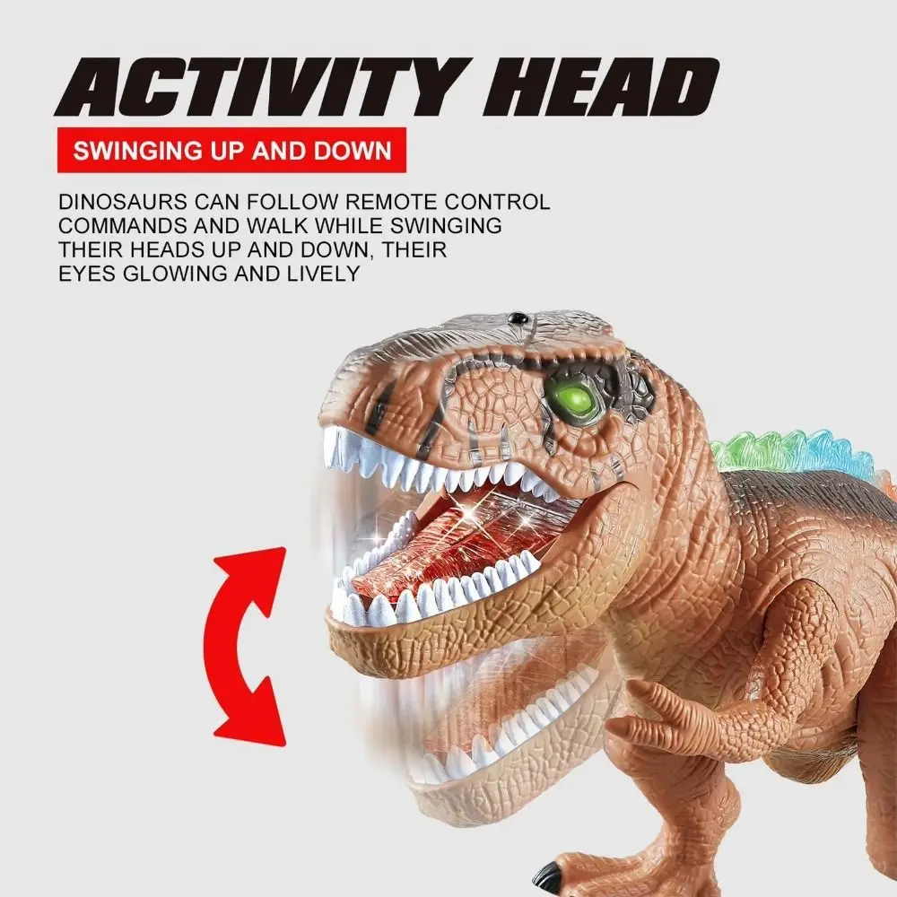 Traagheidsglijdende RC Dinosaurus Auto Speelgoed Modellen Cartoon Afstandsbediening Robot Speelgoed Draagbare Duurzame Simulatie T-Rex Speelgoed Home Decor