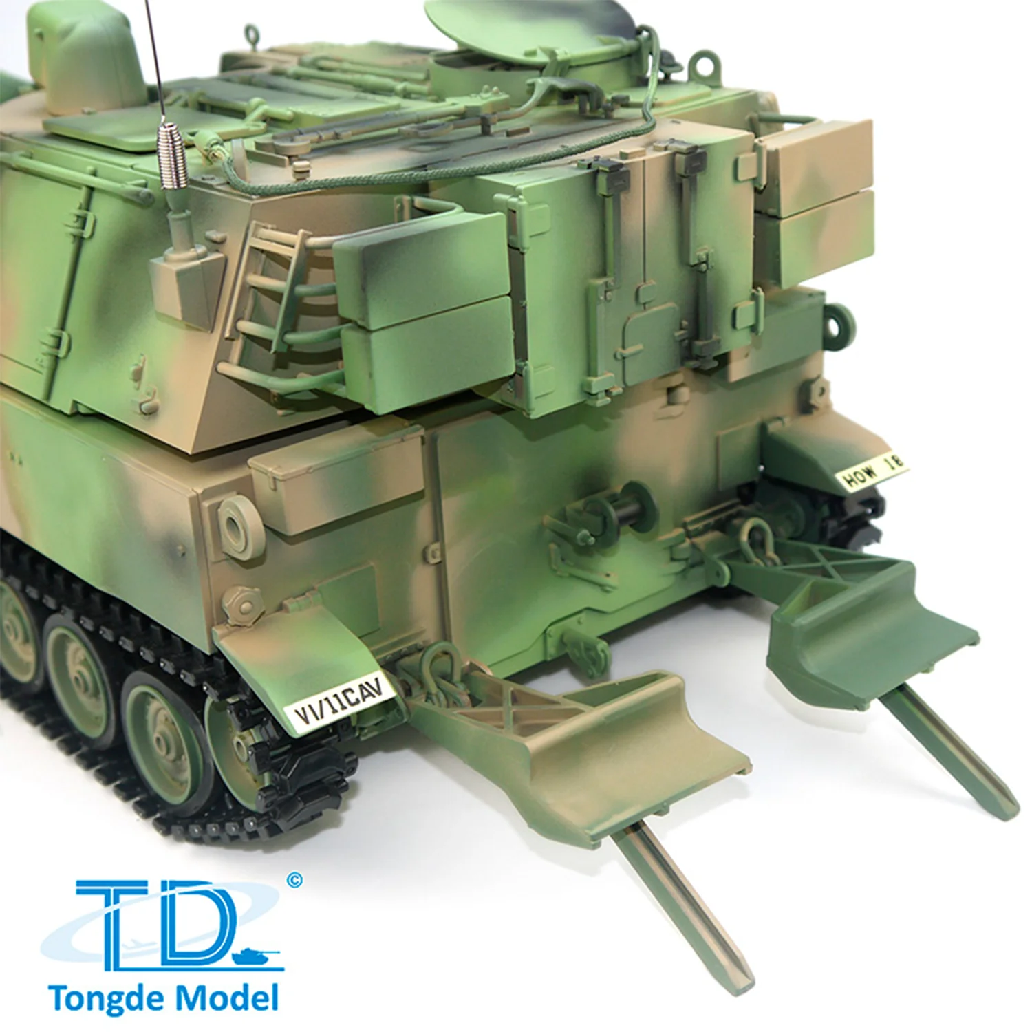 Tongde M109A2 1/16 RC 탱크 RTR 자체 추진 곡사포 적외선 BB 금속 바퀴 장거리 제어 군사 장난감 TH24241-SMT7