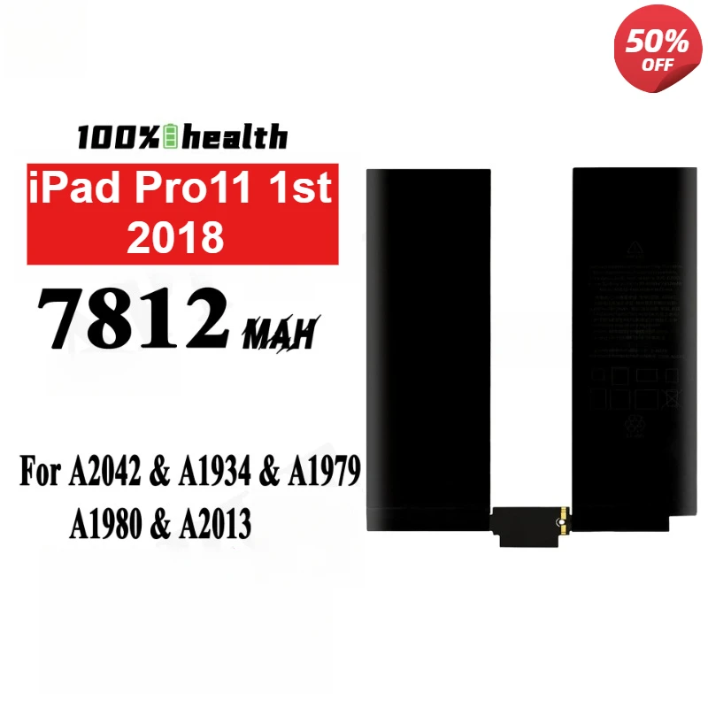 Battery For Apple ipad Pro 10.5 A1701 A1709 11 2021 2rd 2th 2020 A2228 A2230 A2231 2018 A1980 A2013 A1934 A1979 7540mAh-8134mAh