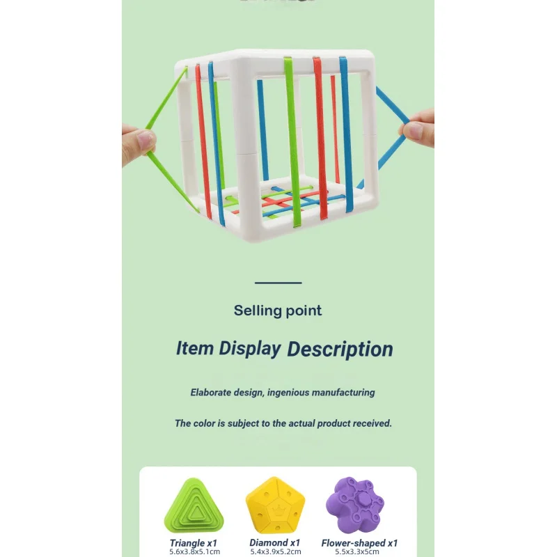 Cadeau éducatif préscolaire ABC bébé trieur jouet Cube coloré Multi forme sensorielle développement apprentissage Montessori jouets