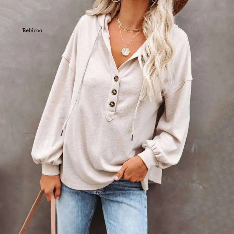 

Woman New Tide Hooded Sweater Female Summer And Autumn Thin Loose Solid Color Sweatshirts Elegant Fashion Hooded Pullover