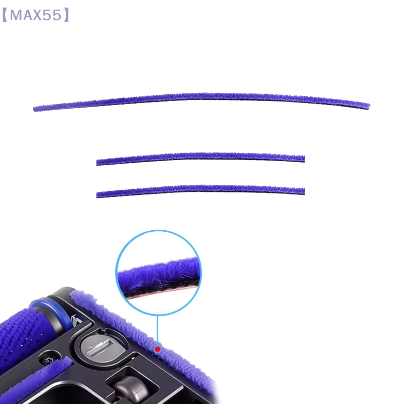 【MAX-55】مجموعة استبدال شرائط القطيفة الناعمة لـ V6 V7 V8 V10 V11 V15 ملحقات أسطوانة المكنسة الكهربائية خطوط مقاومة للاهتراء