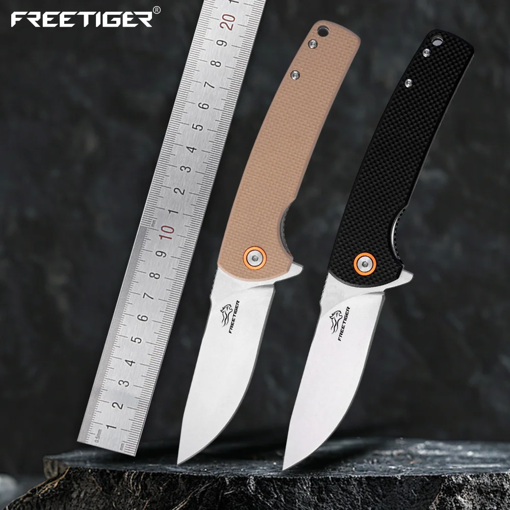 

FREETIGER EDC Folding Knife - D2 Steel Pocket Knife, Survival Multitool for Hunting Tactical Camping Hand Tool Knives FT942