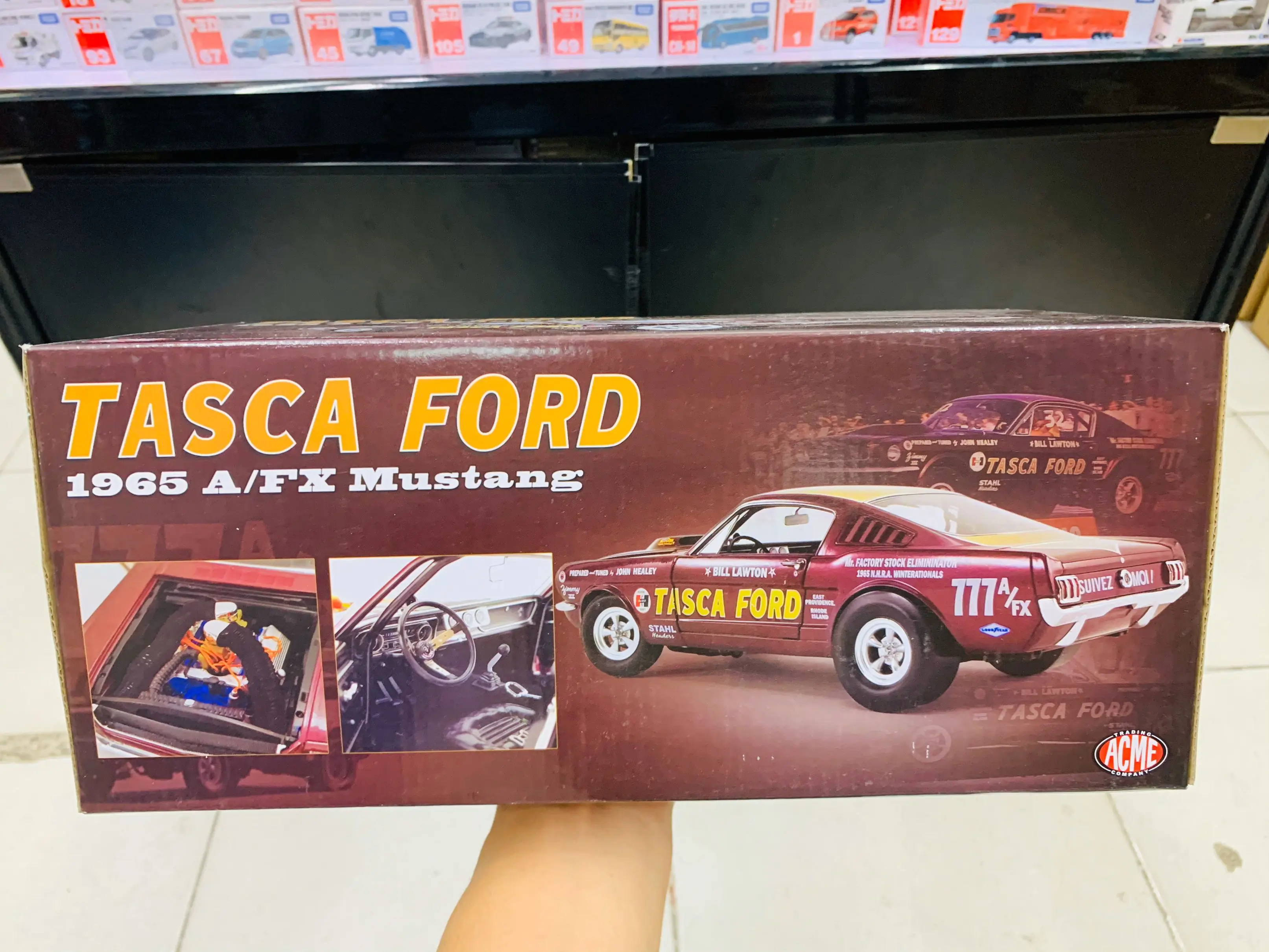 ACME Tasca 1965 A/FX 4 Open Door 1/18 Scale DieCast Model Car New in Original Box