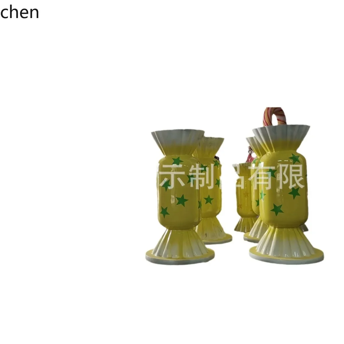 artificial candy decoration ornament outdoor fiberglass sculpture holiday atmosphere photography props
