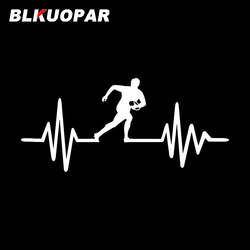 BLKUOPAR Rugby Curve Funny Car Stickers ATV Creative Decal Vinyl Occlusion Scratch Windows Fuel Tank Cap Car Door Protector