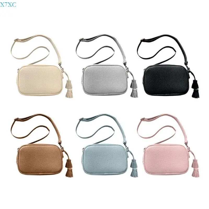 Tamels da x7xc bolsa crossbody para mulheres e estudantes bolsa bolsa ombro couro pu