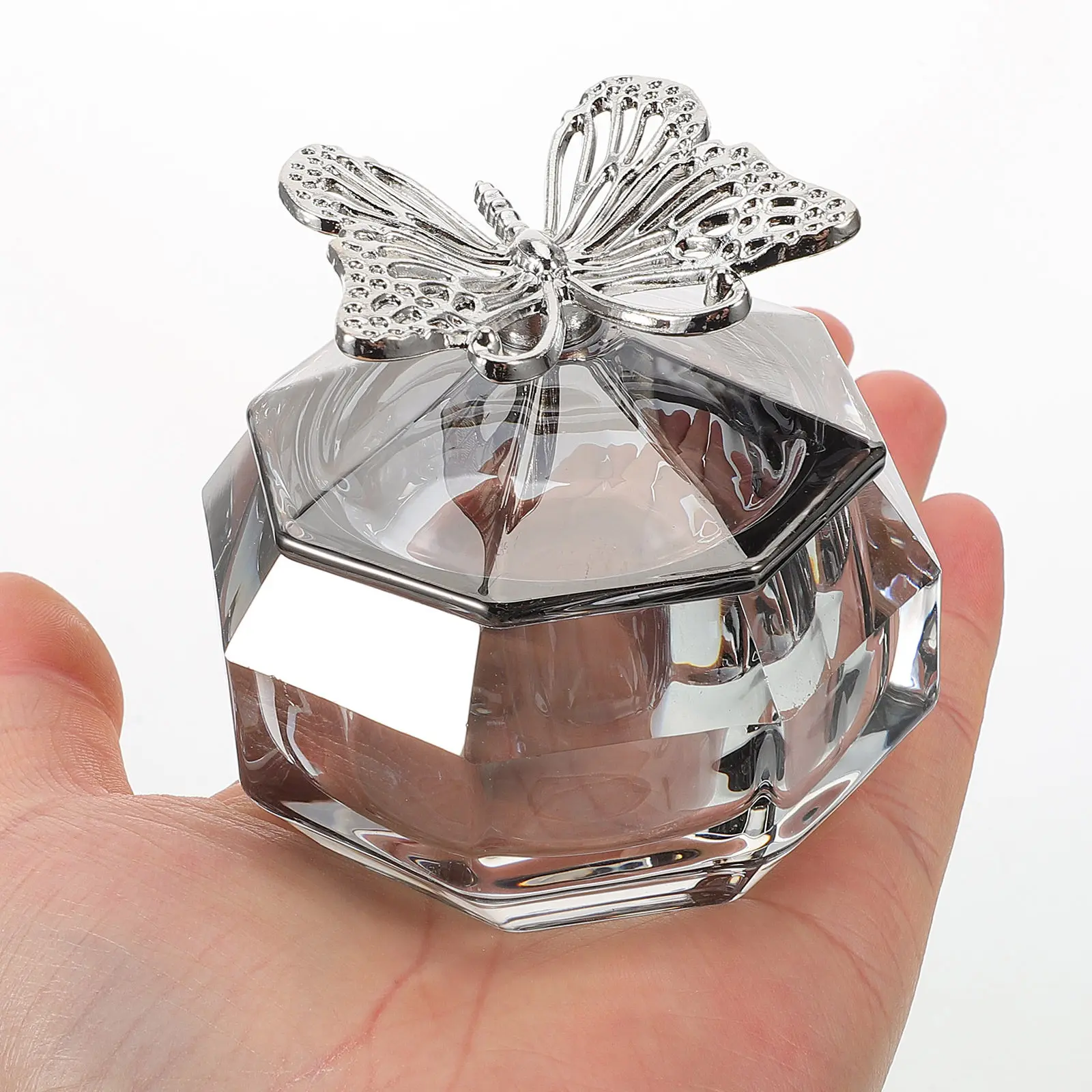 

Glass Nail Cup Replaceable Bowl Decorative Nail Art Display Dish for Manicure Beauty Accessories Lidded Glass Bowl