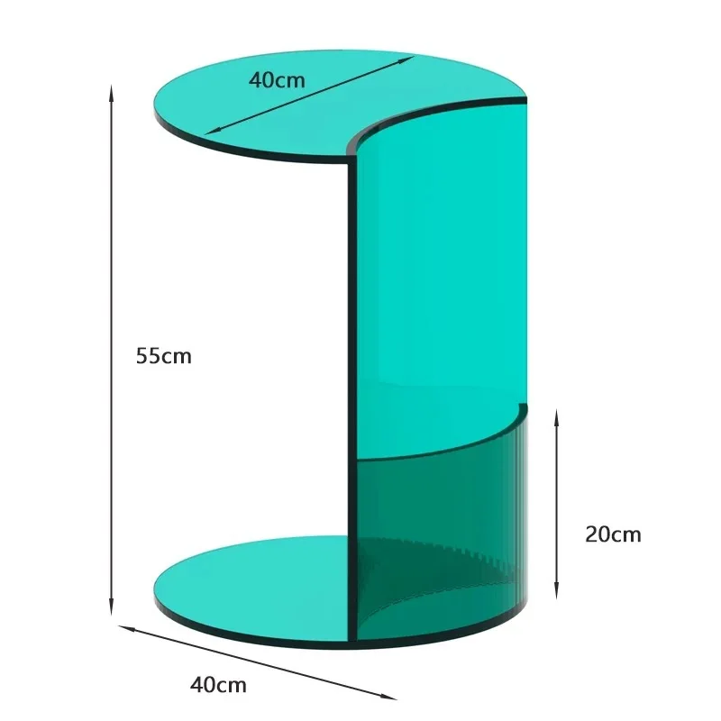 Creative ins Internet celebrity designer side few acrylic table simple modern book table home artistic vertical coffee table