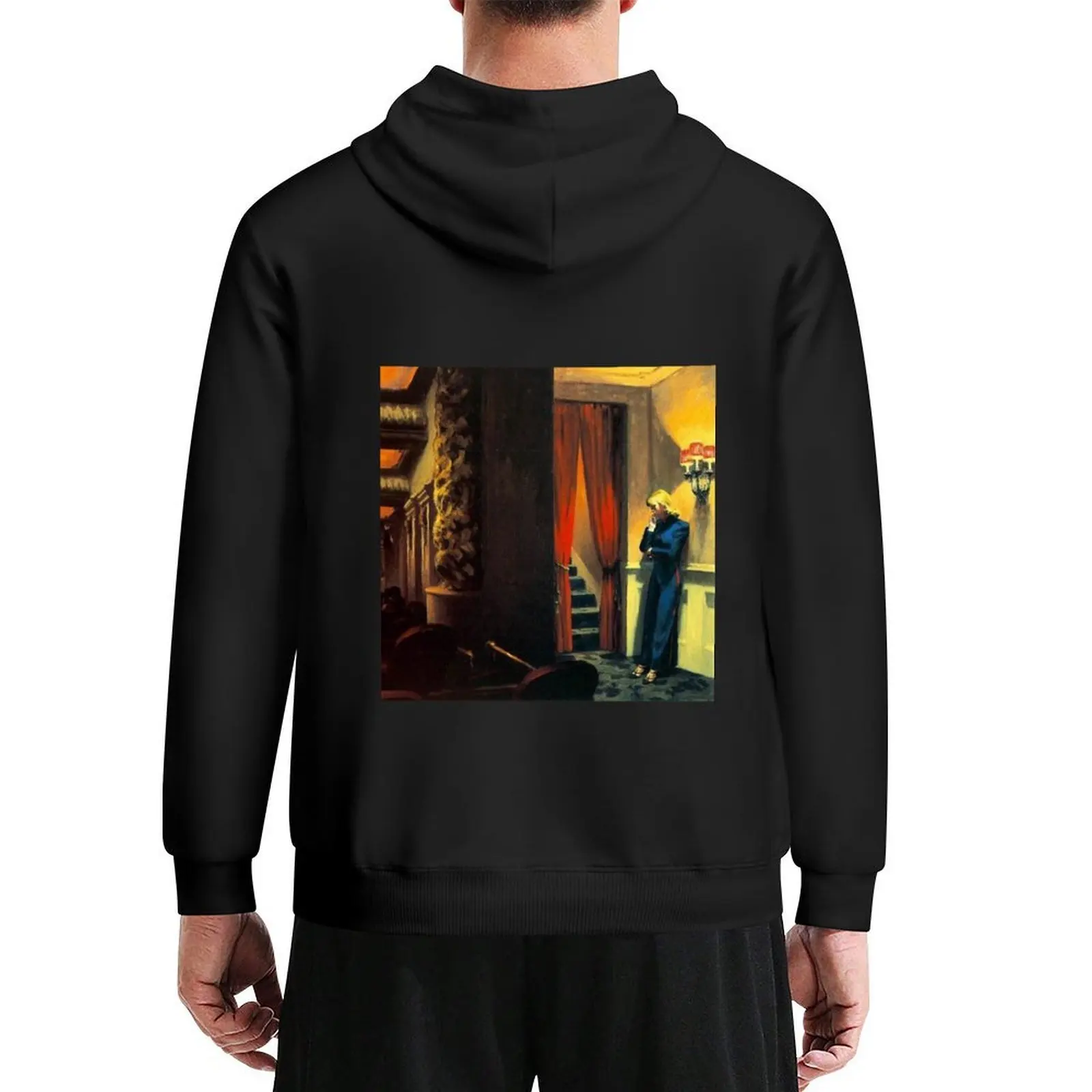 

NEW YORK MOVIE - EDWARD HOPPER Hoodie men's autumn clothes men's clothes anime clothing male clothes oversized hoodie