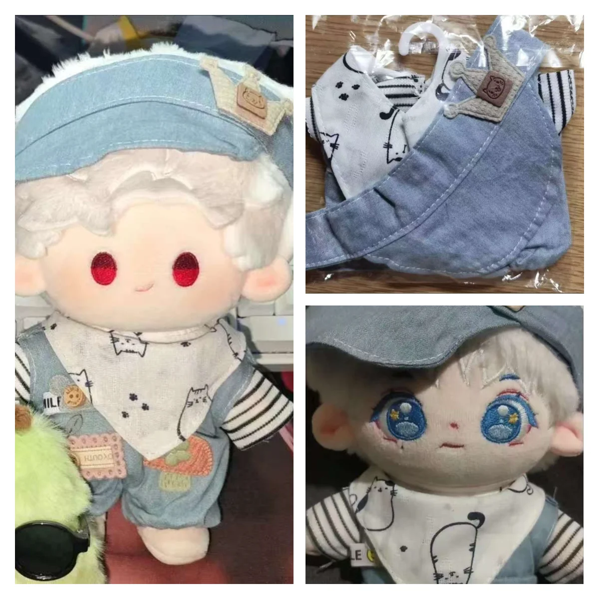 Muñeco de peluche de 20CM, vestido cambiante, ropa informal, amor y espacio profundo, Xavier Zayne Rafayel ralayo Sylus, sombrero, accesorios de ropa