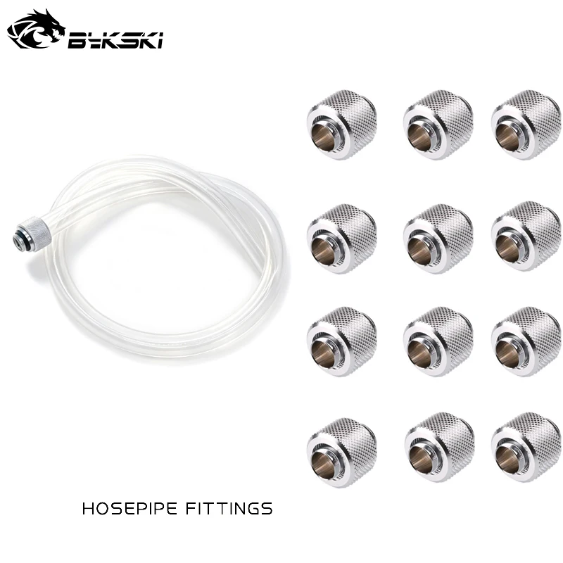 Bykski hose Fitting Use Inside Diameter 10mm+Outside Diameter 16mm  ID9.5+OD12.7mm Hose 3/8