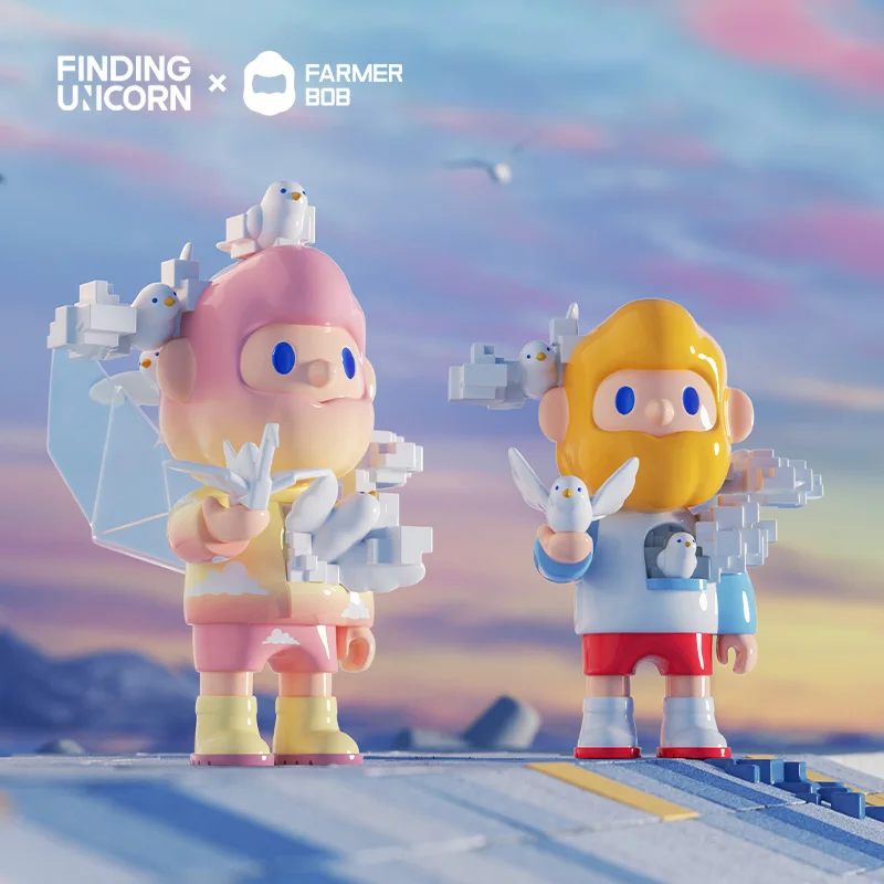 

Looking Unicorns Farmer Bob Next Generation Pixel Untverse Series Of Blind Box Gift-Giving Tide Play Ornaments