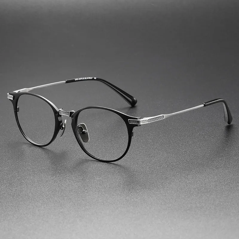 

Retro Round Prescription Japanese Handmade Men Eyewear for Women Designer Titanium Glasses Frames DRX2078 Myopia Anti Blue Light
