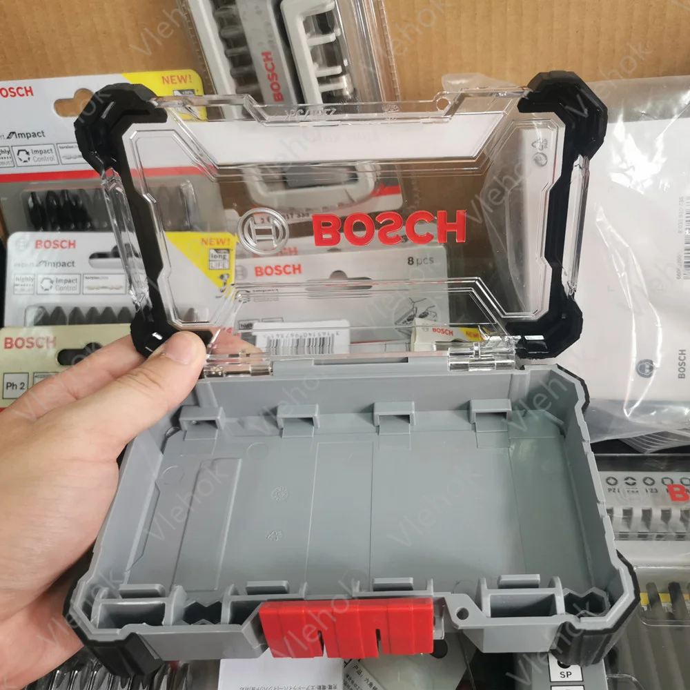 Bosch screwdriver bracket fixing tool accessories maintenance electric tool drill transparent box