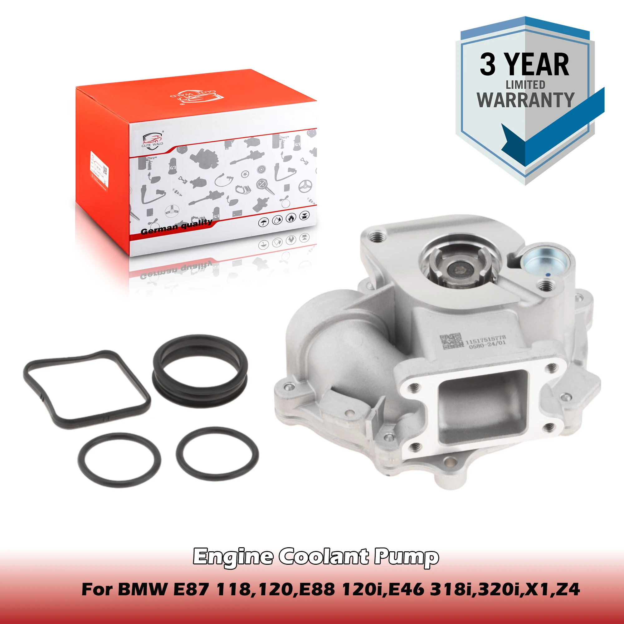 مضخة تبريد المحرك 11517515778,11517511221,11517574119,11517511220 لسيارات BMW E87 118,120,E88 120i,E46 318i,320i,X1,Z4