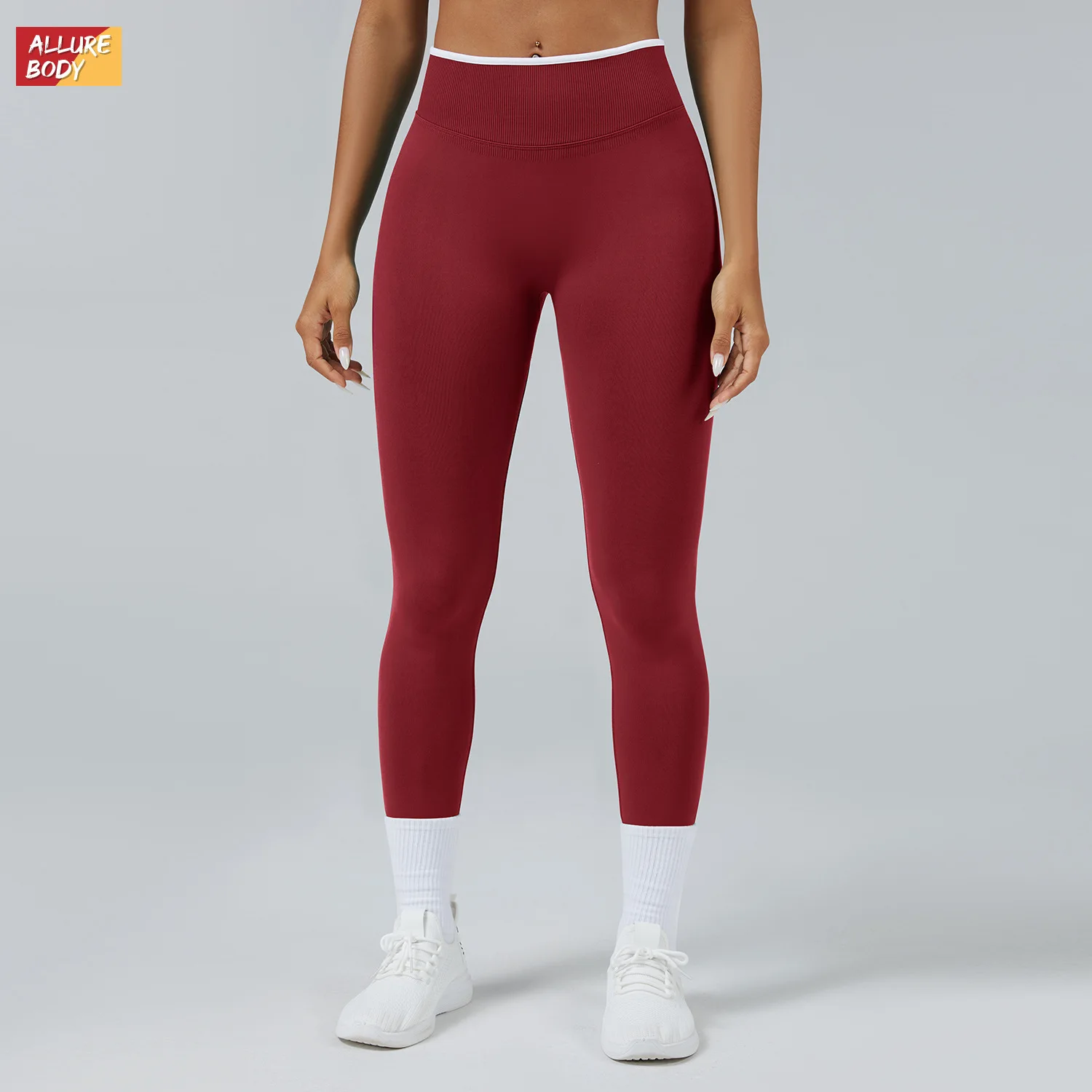 Peach buttocks seamless belly yoga pants outer wear running sports trousers outdoor quick-drying fitness pants women