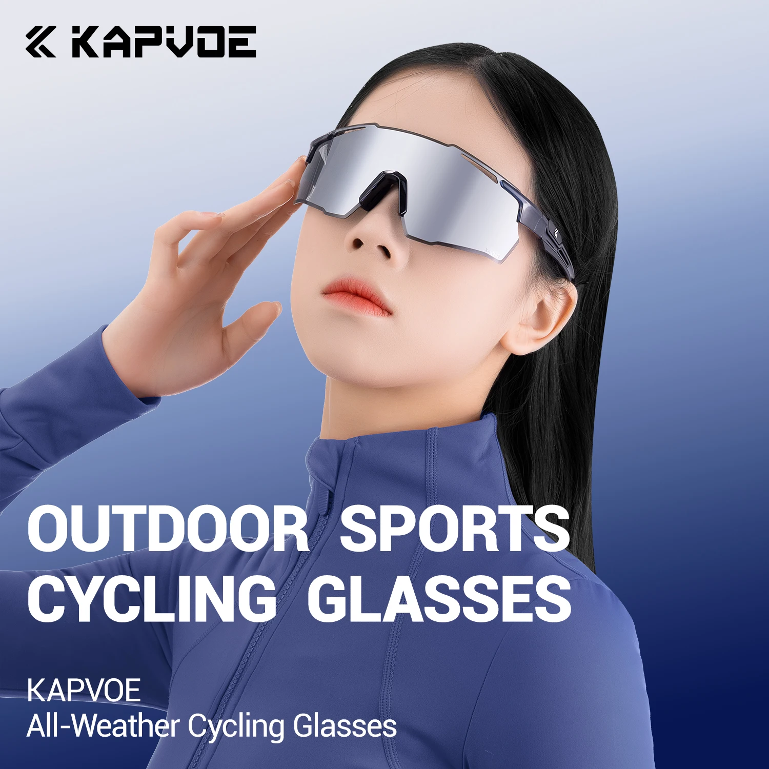 

KAPVOE HD Mountaineering Cycling Sunglasses Outdoor Sports Running Hiking and Racing Glasses Driving Sunglasses Stylish Unisex