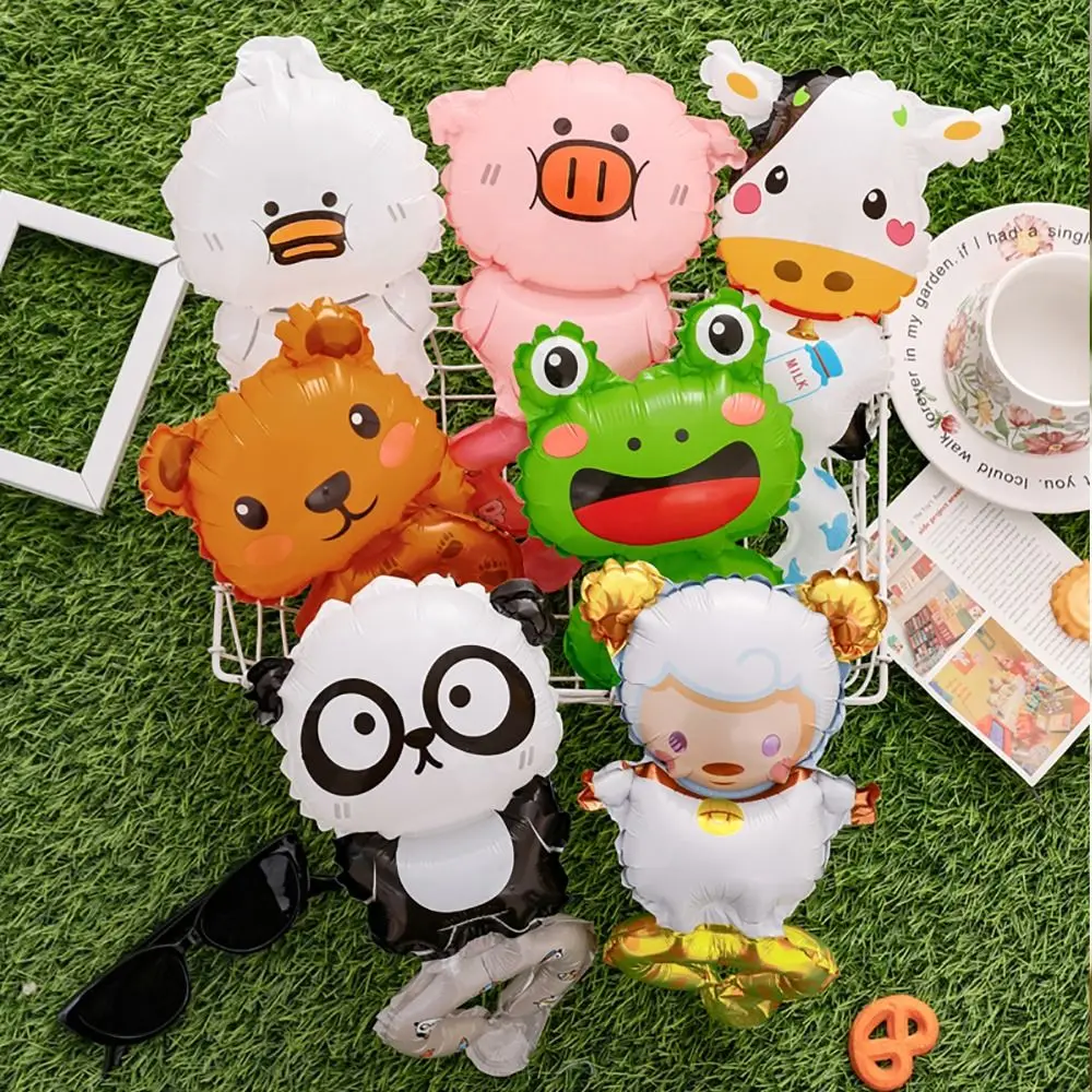 참신 코알라 만화 동물 손 풍선 양 오리 풍선 손 착용 곰 돼지 팬더 손목 장식 유치원 장난감