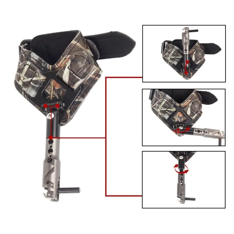 Adjustable Wrist Strap Bow Release Aid Compound Bow Archery Portable Quick Release Trigger Thickened Hunting Target Shooting - view 6