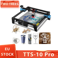 Two Trees Tts-10 Pro 10W Laser Engraver, 32-Bit Mainboard, Ld+Fac+C-Lens 0.08*0.08mm Compressed Spot, 0.1mm Precision, 300*300mm