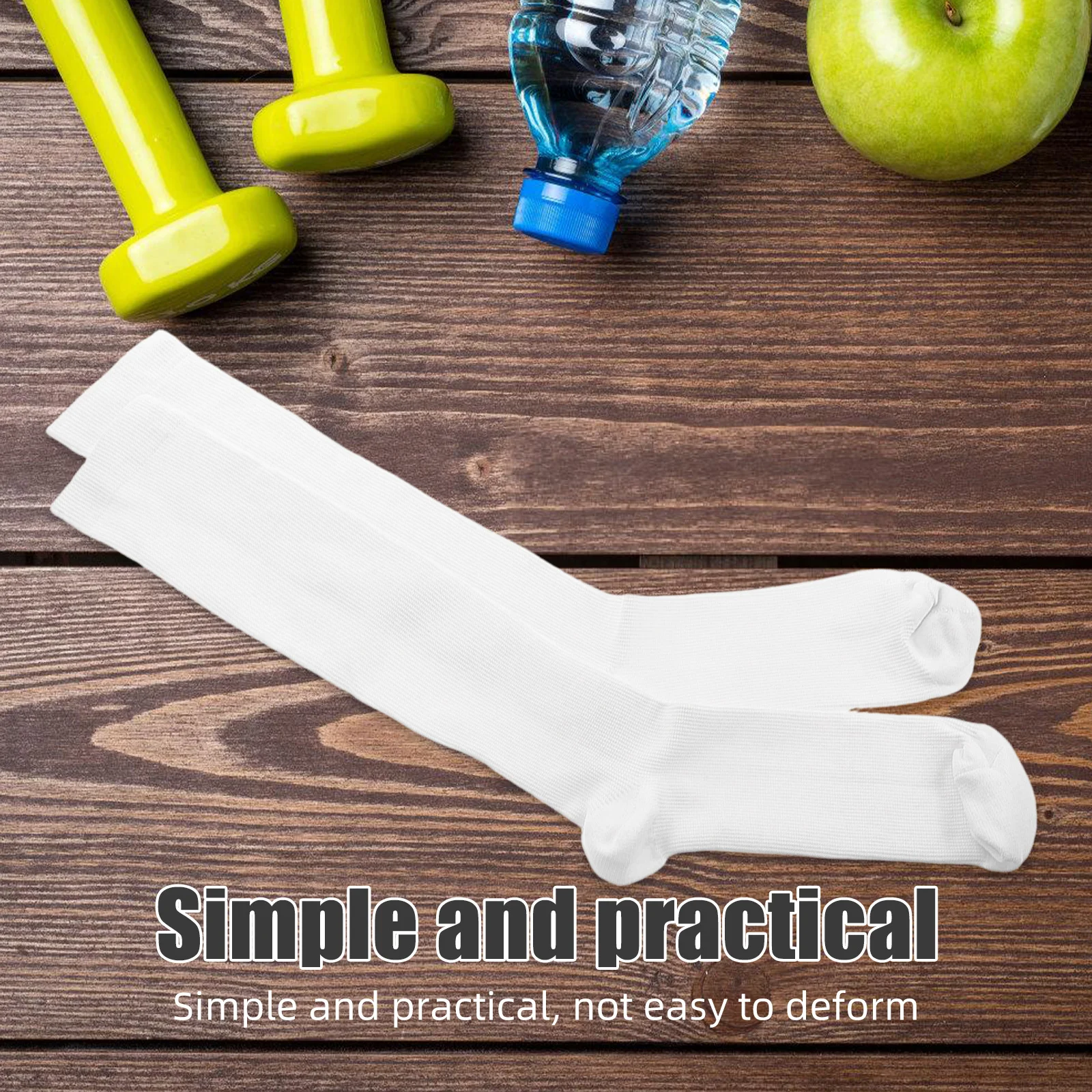 

3Pairs Renaissance Mens Long Compression Socks Breathable Moisture Wicking Running Calf Support Sports Gym Socks