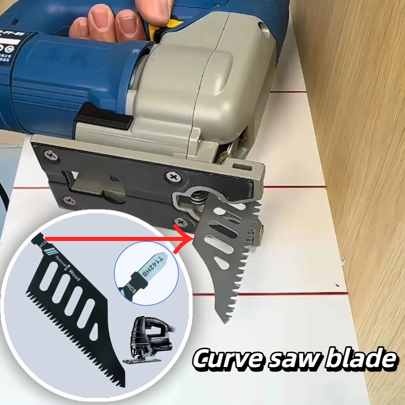 Upgrade Irregular Curve Saw Blade Precision Cutting Electric Tool Accessories Fixture Ultra Long Heavy-duty Spiral Saw Blade