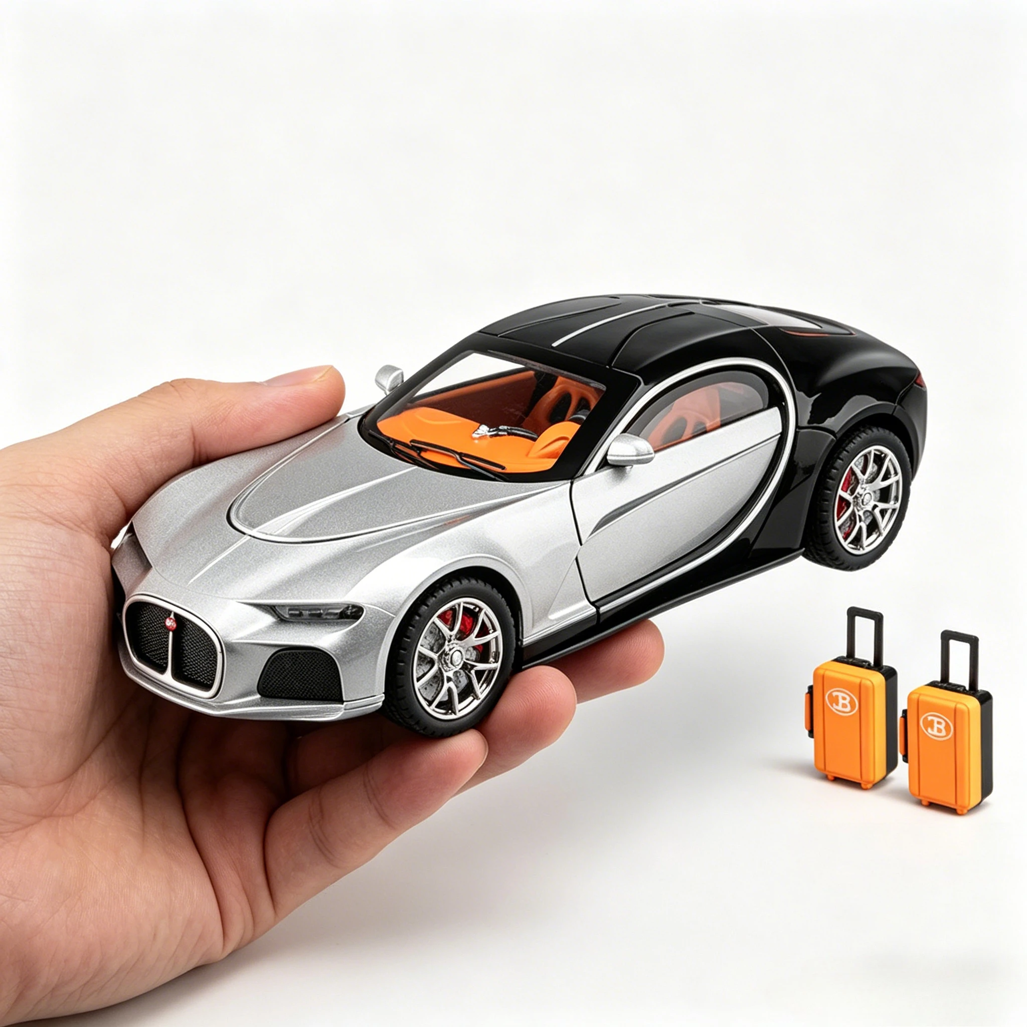 

1:24 Atlantic Bolide Tourbillon Toys Model Car Alloy Diecasts Model Vehicle Light Sound Super Sport Car for Boys Birthday Gifts