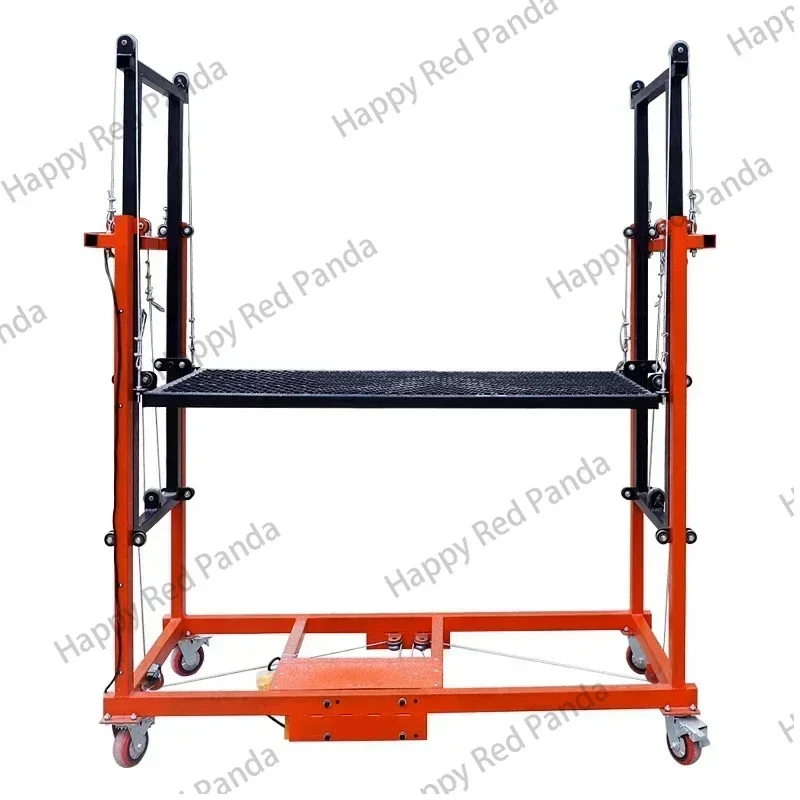 Mobile Remote Control Indoor Construction Site Decoration Shelf New Lift Electric Lifting Scaffolding 1.5M Automatic Folding