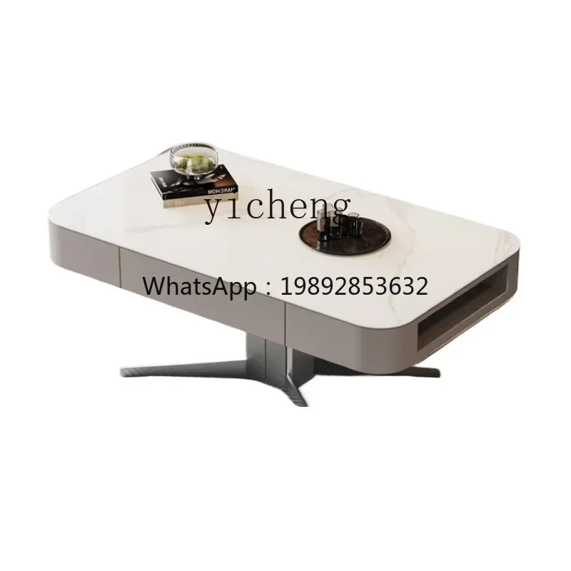 ZZ dining table dual-purpose multi-functional small apartment living room household two-in-one table light luxury electric