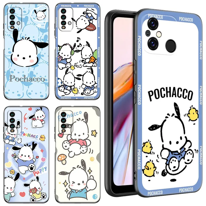 Cartoon Lovely Pochacco Phone Case For Xiaomi Redmi 11 Prime 11A 12C 13C A1 A2 Plus 12 4G 10 5G 8A 9A 10A 9C 10C 9i 12R Note 9T